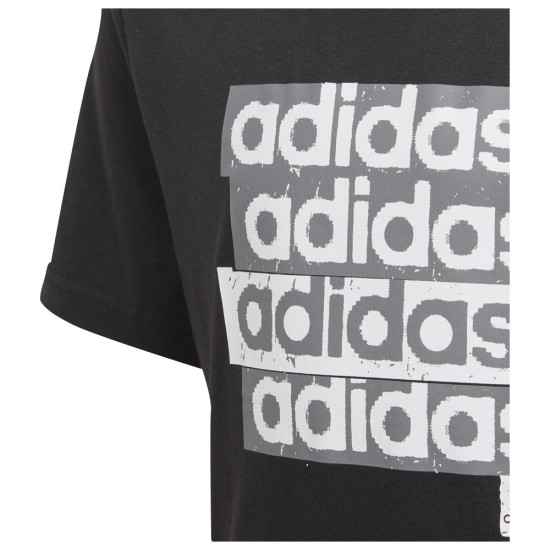 Adidas Παιδική κοντομάνικη μπλούζα B Linear Repeat